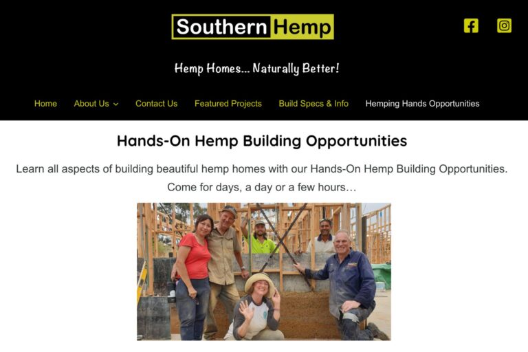 Southern Hemp Hands-On Hemp Building Opportunities