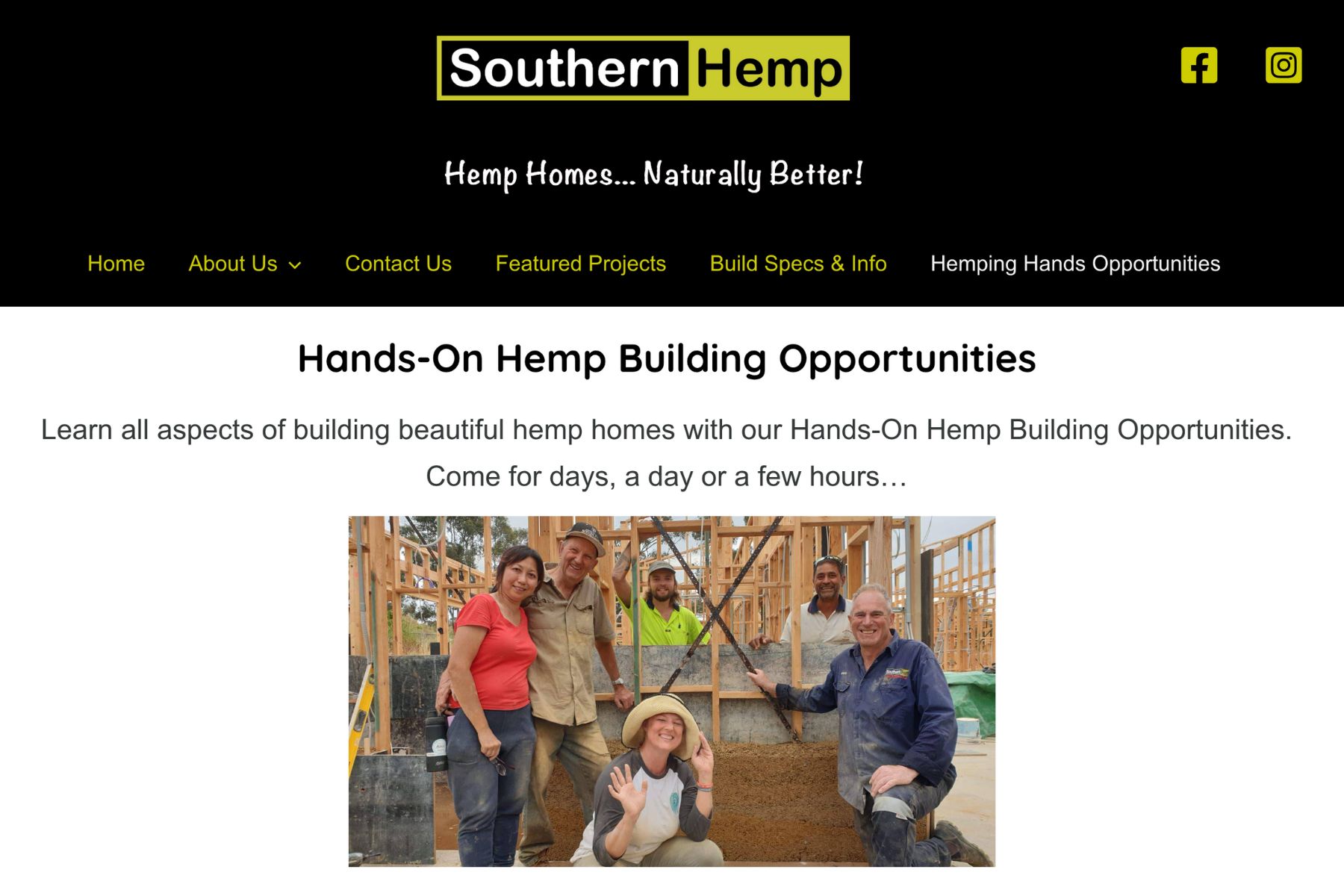 Southern Hemp Hands-On Hemp Building Opportunities